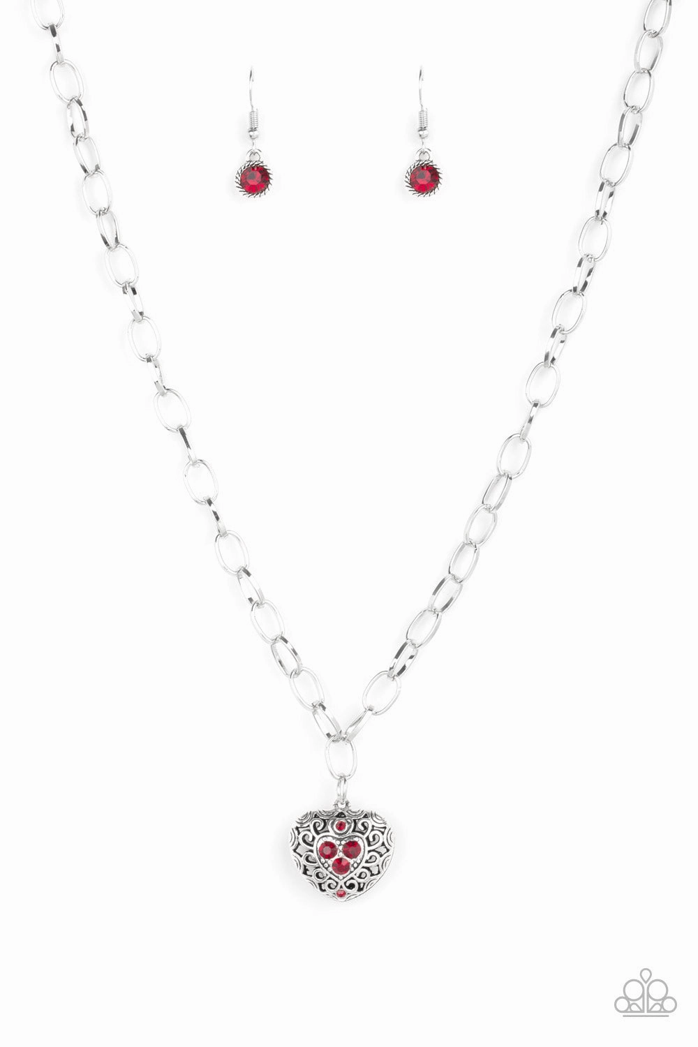 Paparazzi Accessories ? No Love Lost - Red Necklace?Flat Rate Ship $4.50? Superb Piece Fall Accent