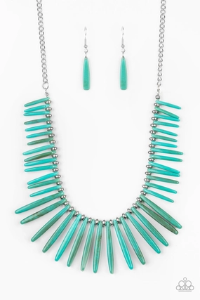 Paparazzi Accessories ? Out of My Element - Blue Necklace?Flat Rate Ship $4.50? Charm Adornment