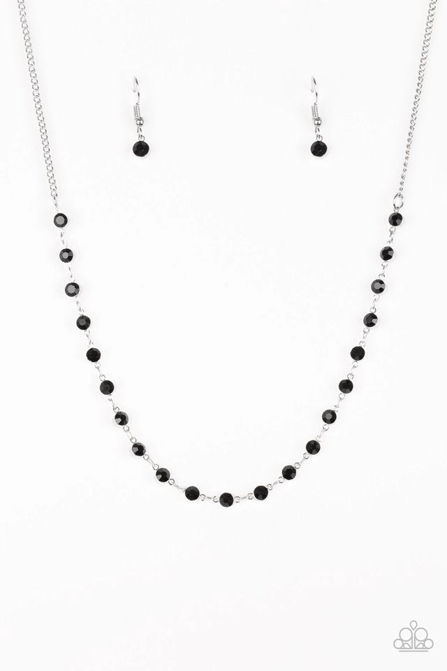 Paparazzi Accessories ? Party Like A Princess - Black Necklace ? Flat Rate Ship $4.50? Summer Jewelry Art Lover Gift