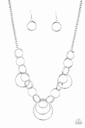 Conscious Piece Paparazzi Accessories ? Ringing Relic - Silver Necklace?Flat Rate Ship $4.50?