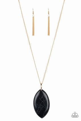 Birthday Accent Paparazzi Accessories ? Santa Fe Simplicity - Black Necklace?Flat Rate Ship $4.50?