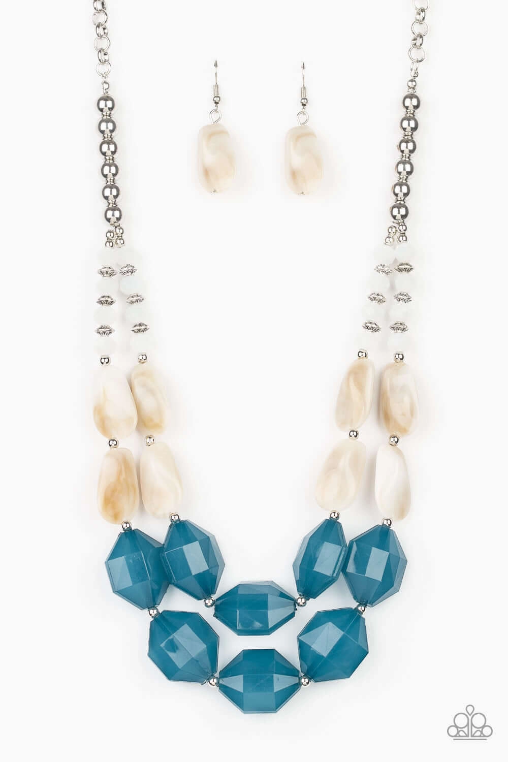 Stylish Jewelry Timeless Appeal Paparazzi Accessories ? Seacoast Sunset - Blue Necklace?Flat Rate Ship $4.50?