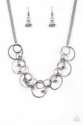 Urban Highlight Paparazzi Accessories ? Seafront Scene - Black Necklace?Flat Rate Ship $4.50?