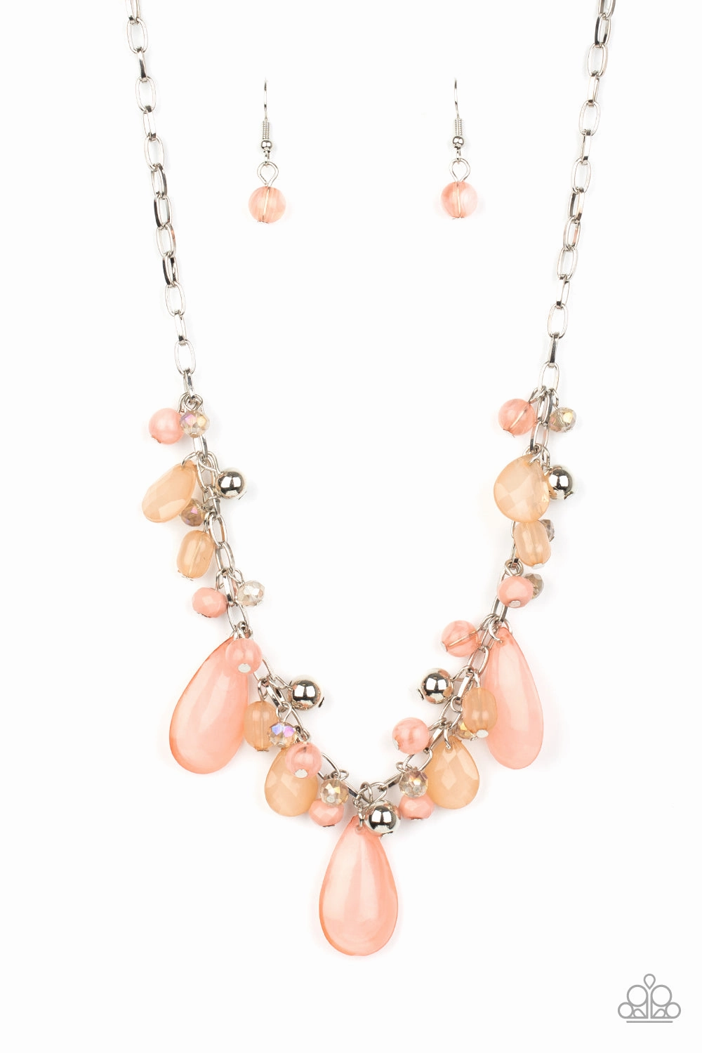 Gleaming Finish Comfortable Piece Paparazzi Accessories ? Seaside Solstice - Pink Necklace?Flat Rate Ship $4.50?
