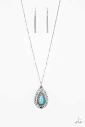 Birthday Present Paparazzi Accessories ? Sedona Solstice - Blue Necklace?Flat Rate Ship $4.50?
