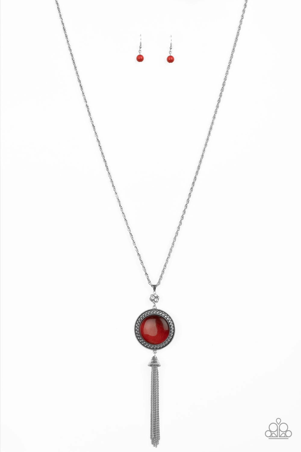 Active Lifestyle Paparazzi Accessories ? Serene Serendipity - Red Necklace?Flat Rate Ship $4.50?