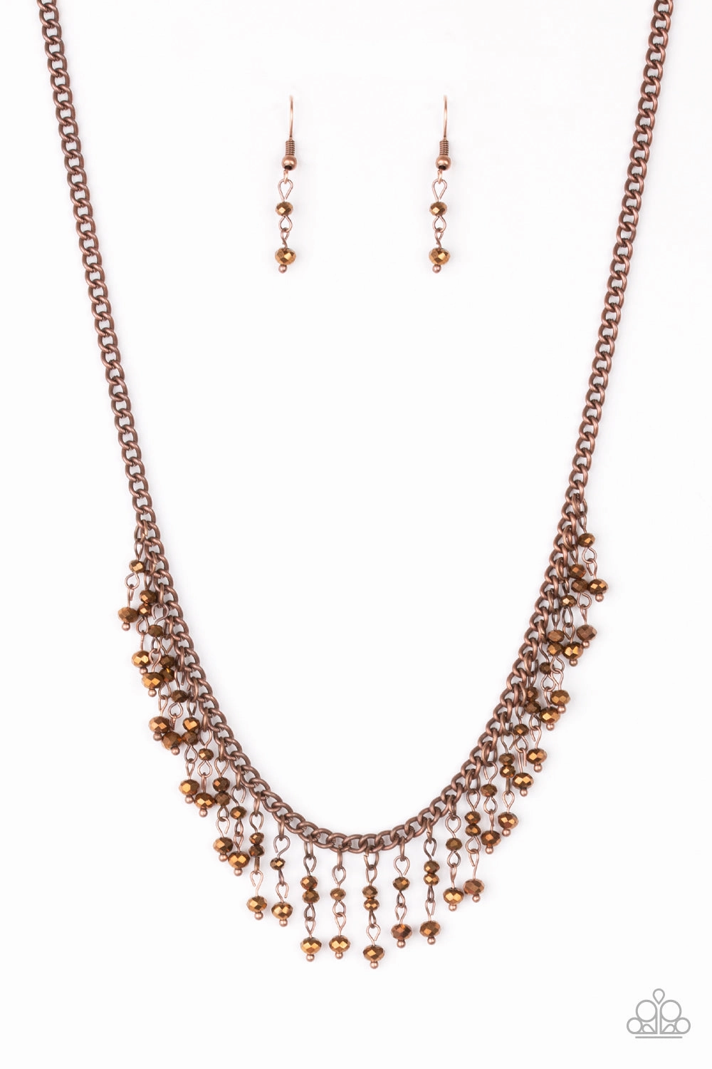 Paparazzi Accessories ? Sporadic Sparkle - Copper Necklace?Flat Rate Ship $4.50? Wedding Accent Coordinating Jewelry