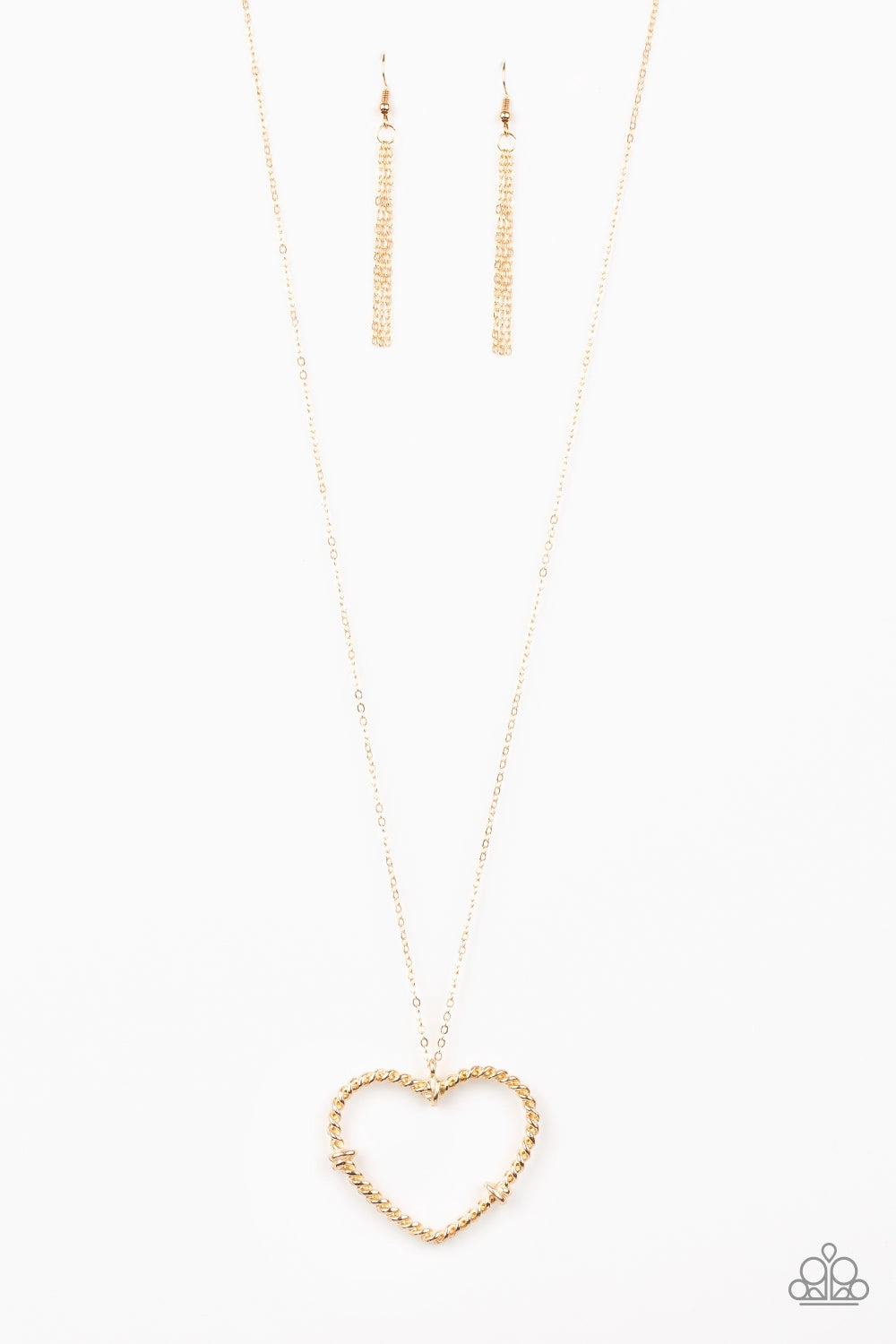 Best Friend Paparazzi Accessories ? Straight From The Heart - Gold Necklace?Flat Rate Ship $4.50?