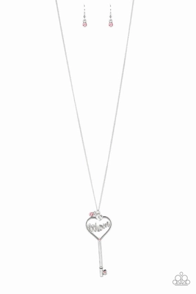 Paparazzi Accessories ? The Key To Moms Heart - Pink Necklace?Flat Rate Ship $4.50? Elegant Gift