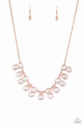 Paparazzi Accessories ? Top Dollar Twinkle - Copper Necklace?Flat Rate Ship $4.50? Simple Ornament Home Style