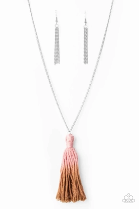 Modern Item Paparazzi Accessories ? Totally Tasseled - Pink Necklace?Flat Rate Ship $4.50?