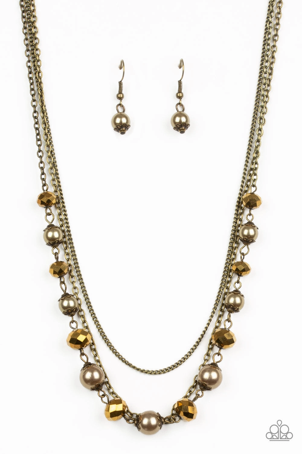 Paparazzi Accessories ? Tour de Demure - Brass Necklace?Flat Rate Ship $4.50? Modern Boy