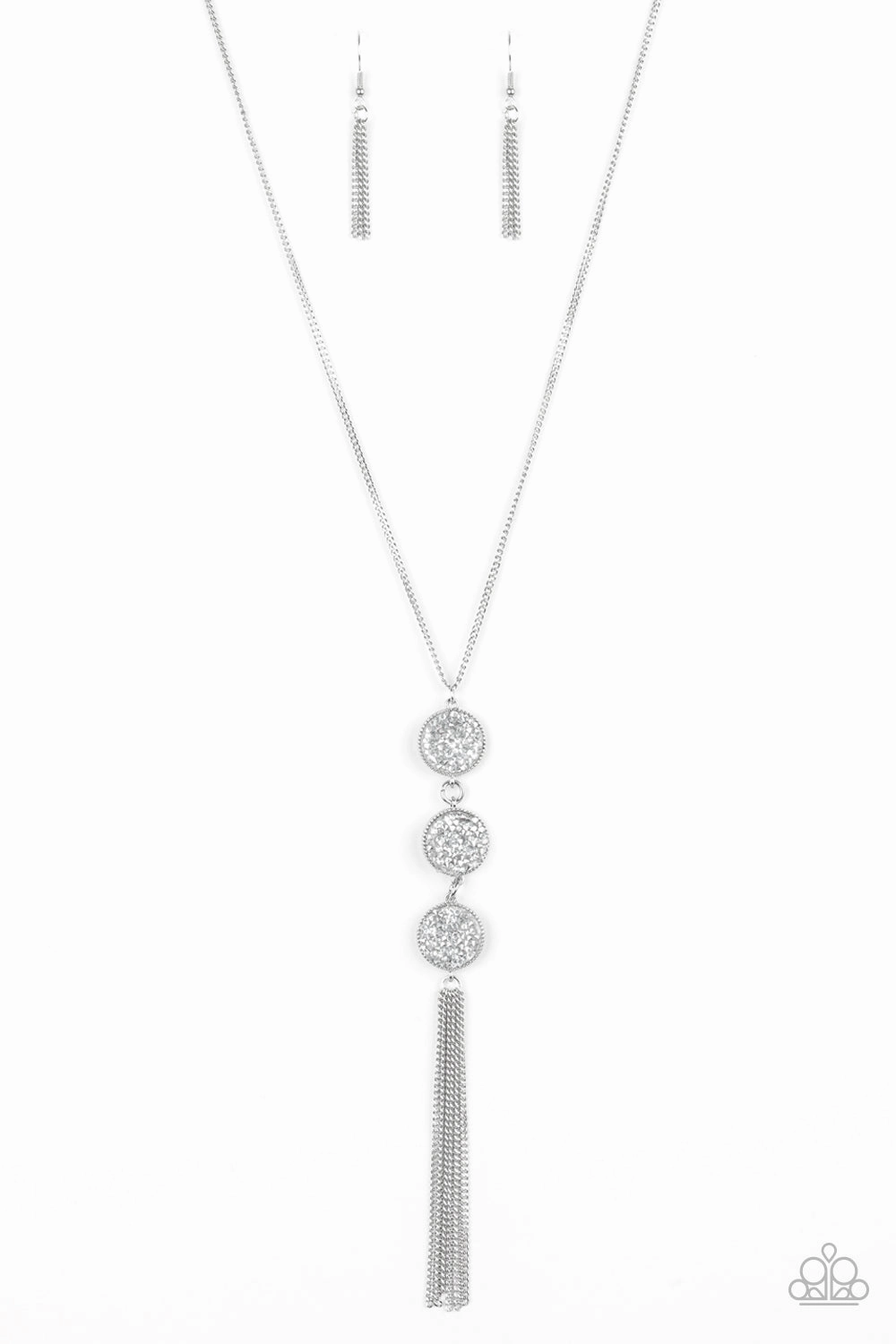 Graduation Gift Paparazzi Accessories ? Triple Shimmer - White Necklace?Flat Rate Ship $4.50?