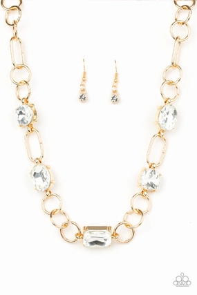Office Wear Item Paparazzi Accessories ? Urban District - Gold Necklace?Flat Rate Ship $4.50?