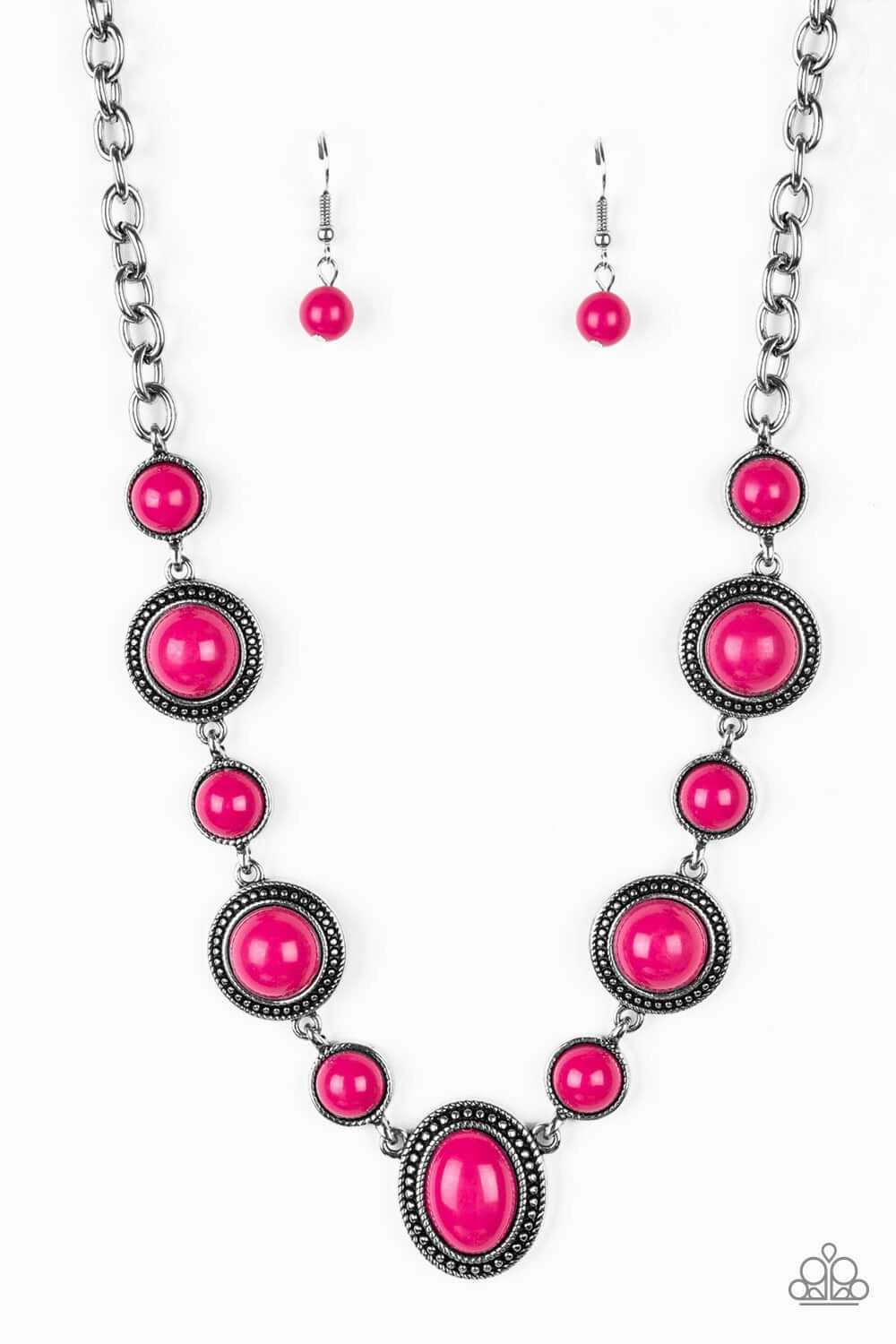 Paparazzi Accessories ? Voyager Vibes - Pink Necklace?Flat Rate Ship $4.50? Business Present Lightweight Adornment