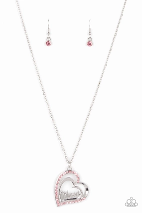Paparazzi Accessories ?A Mothers Heart - Pink Necklace? Flat Rate Ship $4.50? Effortless Elegance Urban Edge
