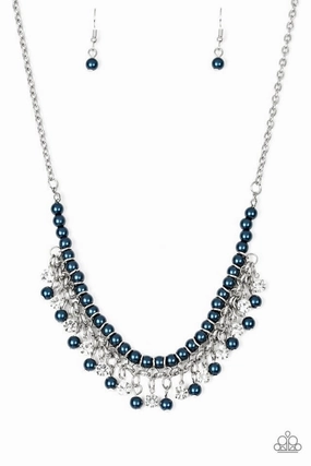 Paparazzi Accessories ?A Touch of CLASSY - Blue Necklace?Flat Rate Ship $4.50? Conscious Piece Memory Piece