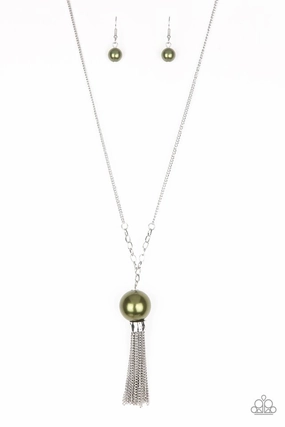 Paparazzi Accessories ?Belle Of The BALLROOM - Green Necklace?Flat Rate Ship $4.50? Contemporary Mood