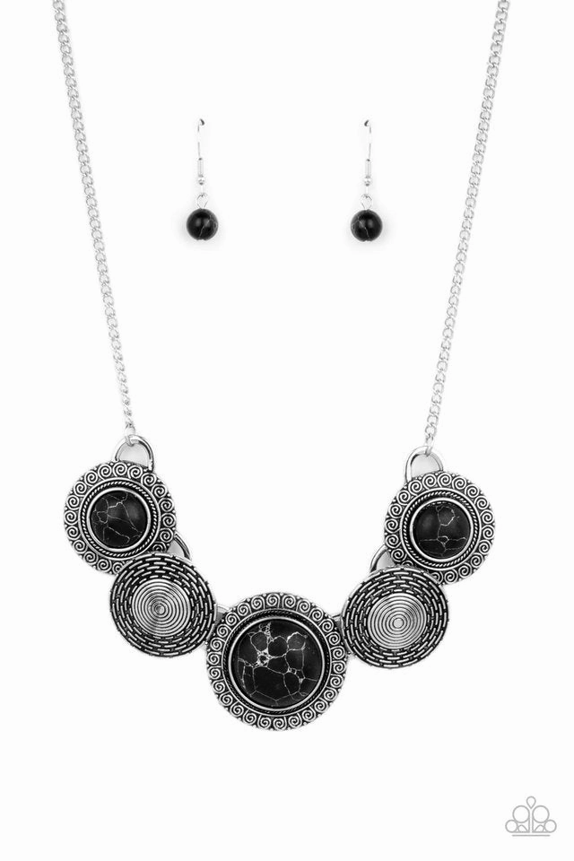 Gift For Friend Classic Choice Paparazzi Accessories ?Canyon Cottage - Black Necklace? Flat Rate Ship $4.50?