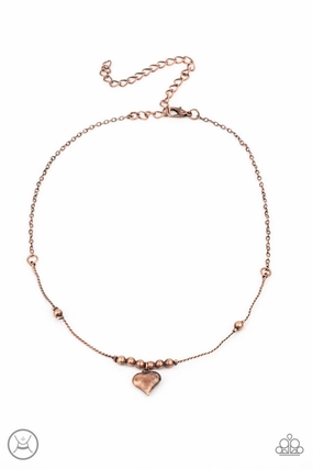 Paparazzi Accessories ?Casual Crush - Copper Necklace?Flat Rate Ship $4.50? Minimalist Design