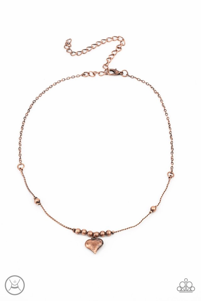 Paparazzi Accessories ?Casual Crush - Copper Necklace?Flat Rate Ship $4.50? Minimalist Design