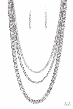 Paparazzi Accessories ?Chain of Champions - Silver Necklace? Flat Rate Ship $4.50? Stunning Present
