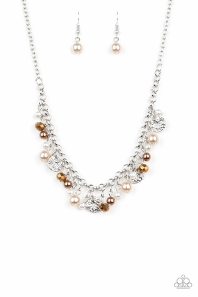 Paparazzi Accessories ?Coastal Cache - Multi Necklace? Flat Rate Ship $4.50? Polished Feature Winter Feature