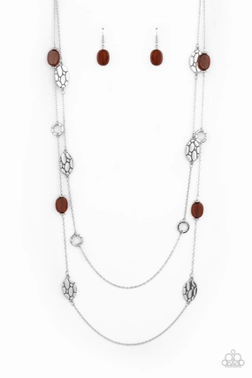 Paparazzi Accessories ?Cobble Creeks - Brown Necklace? Flat Rate Ship $4.50? for work