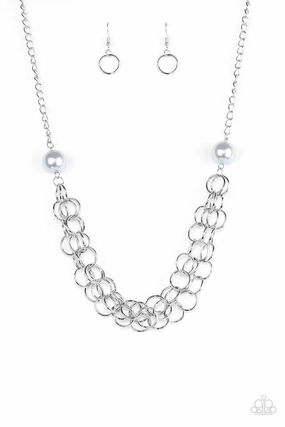 Paparazzi Accessories ?Daring Diva - Silver Necklace? Flat Rate Ship $4.50? Travel Style Daily Wear Jewelry