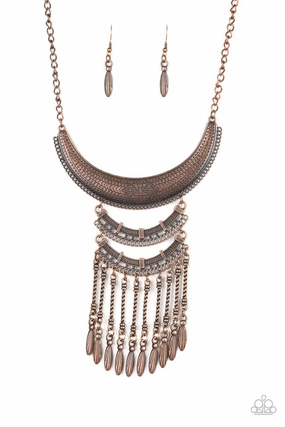 Paparazzi Accessories ?Eastern Empress - Copper Necklace?Flat Rate Ship $4.50? Statement Look
