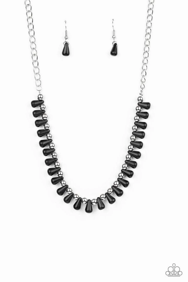 Paparazzi Accessories ?Extinct Species - Black Necklace? Flat Rate Ship $4.50? Weekend Look Lightweight Jewelry