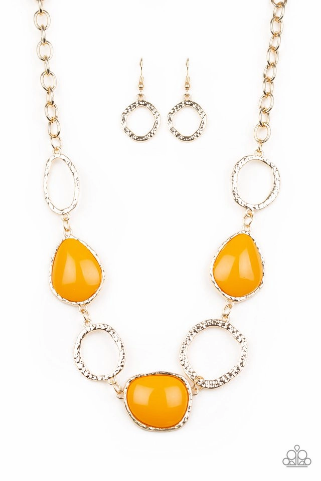 Paparazzi Accessories ?Haute Heirloom - Orange Necklace? Flat Rate Ship $4.50? Superior Item