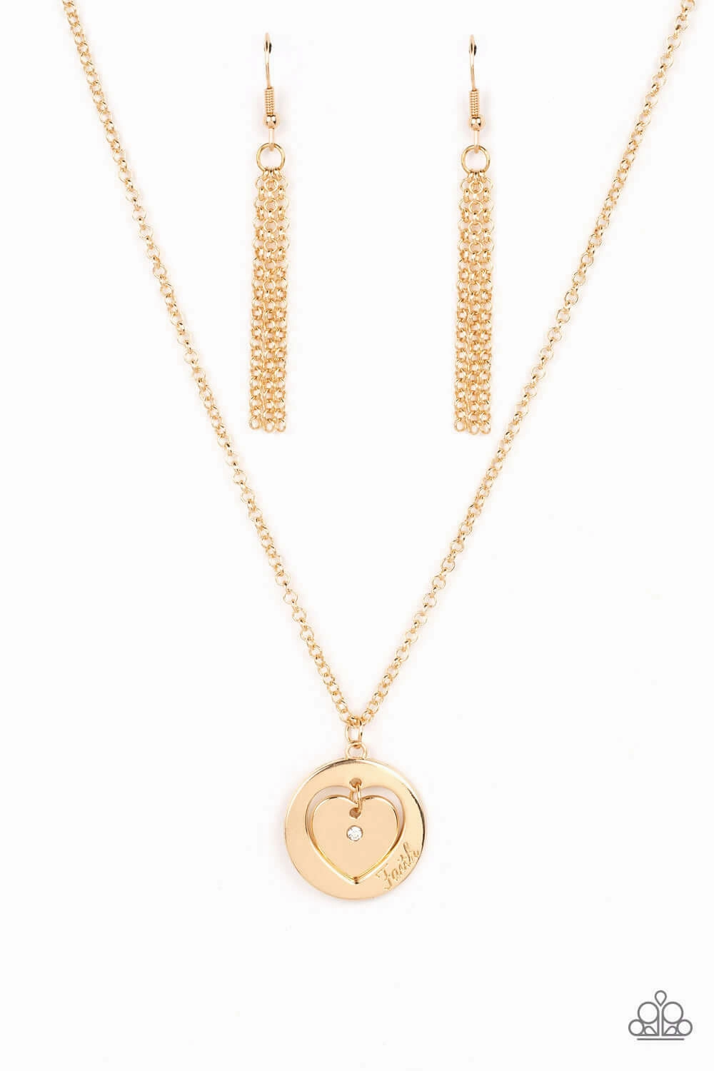Paparazzi Accessories ?Heart Full of Faith - Gold Necklace? Flat Rate Ship $4.50? Daily Highlight Timeless Gift