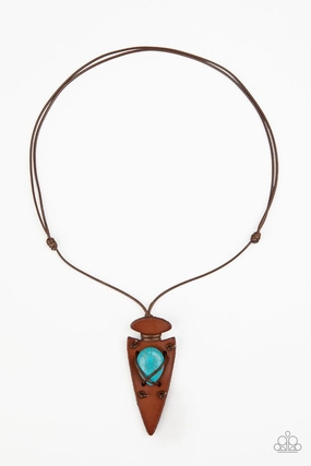 Paparazzi Accessories ?Hold Your ARROWHEAD Up High - Blue Necklace? Flat Rate Ship $4.50? Child Friendly Item
