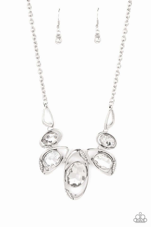 Ideal Style Simple Present Paparazzi Accessories ?Hypnotic Twinkle - White Necklace? Flat Rate Ship $4.50?