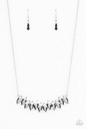 Urban Look Paparazzi Accessories ?Icy Intensity - Silver Necklace? Flat Rate Ship $4.50?