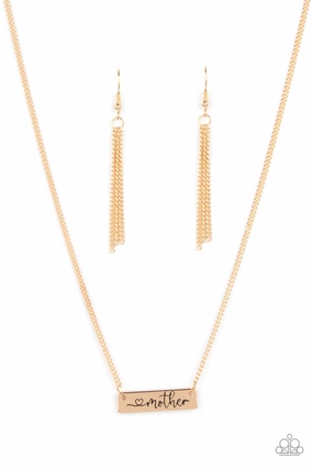 Paparazzi Accessories ?Joy Of Motherhood - Gold Necklace? Flat Rate Ship $4.50? Elegant Evenings Magnificent Adornment