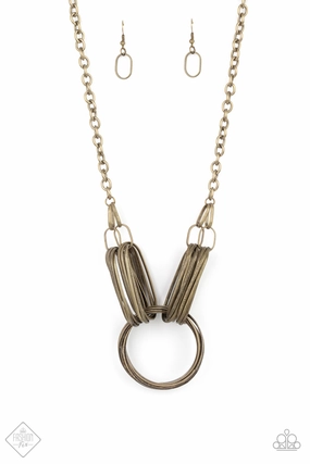 Fine Present Petite Present Paparazzi Accessories ?Lip Sync Links - Brass Necklace? Flat Rate Ship $4.50?