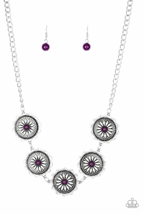 Paparazzi Accessories ?Me-dallions, Myself, and I - Purple Necklace? Flat Rate Ship $4.50? Conscious Piece