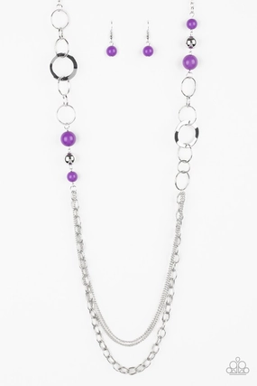 Paparazzi Accessories ?Modern Motley - Purple Necklace? Flat Rate Ship $4.50? Attractive Gift