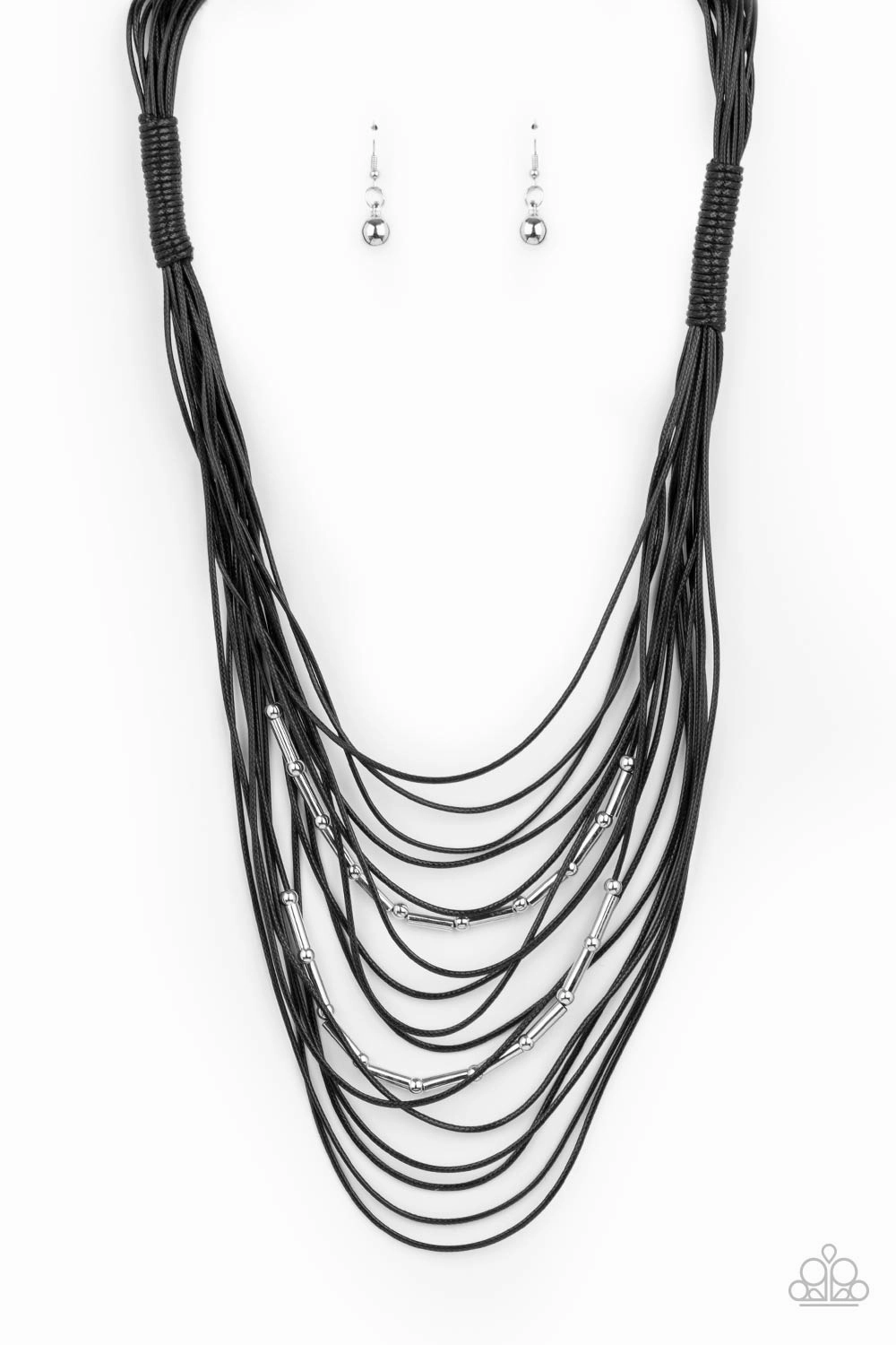 Paparazzi Accessories ?Nice CORD-ination - Black Necklace? Flat Rate Ship $4.50? Ideal Style Anniversary Detail
