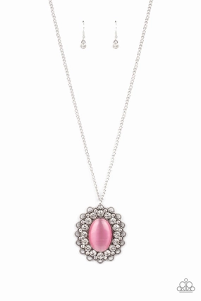 Everyday Highlight Paparazzi Accessories ?Oh My Medallion - Pink Necklace? Flat Rate Ship $4.50?