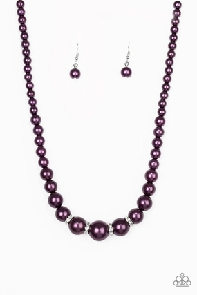 Everyday Gift Paparazzi Accessories ?Party Pearls - Purple Necklace? Flat Rate Ship $4.50?