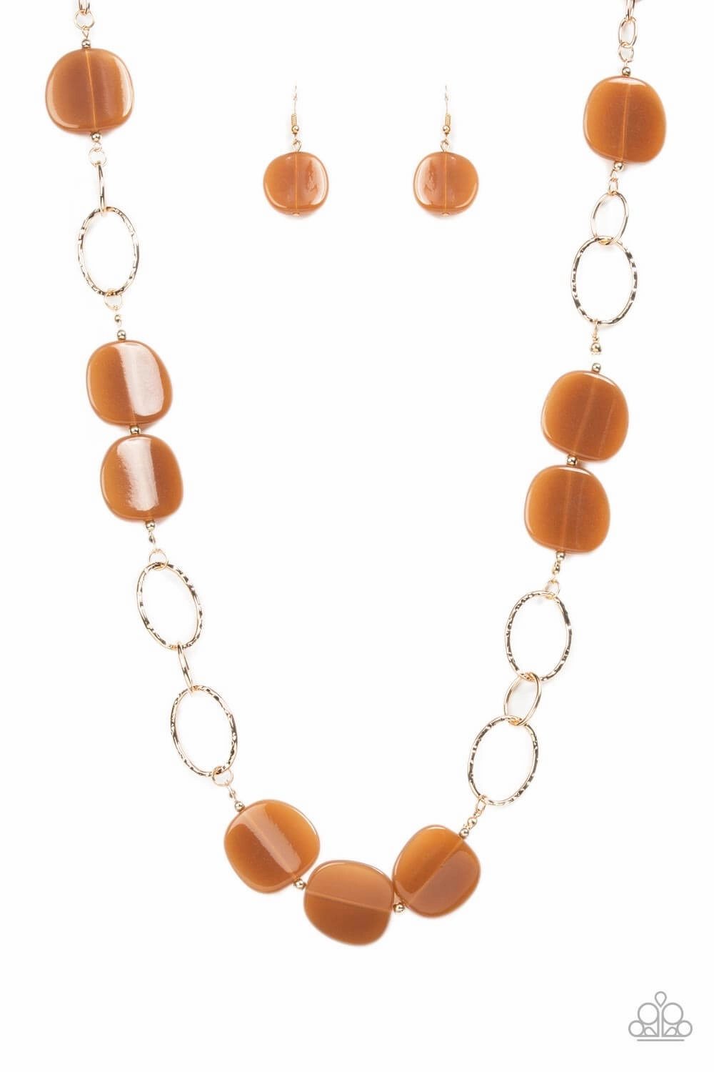 Paparazzi Accessories ?Posh Promenade - Brown Necklace? Flat Rate Ship $4.50? Active Accent Modern Vibe