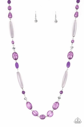 Professional Look Beach Vibe Paparazzi Accessories ?Quite Quintessence - Purple Necklace? Flat Rate Ship $4.50?