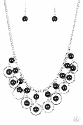Paparazzi Accessories ?Really Rococo - Black Necklace? Flat Rate Ship $4.50? High-Quality Jewelry Daughter Gift