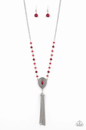 Paparazzi Accessories ?Soul Quest - Red Necklace? Flat Rate Ship $4.50? Fashion Focus