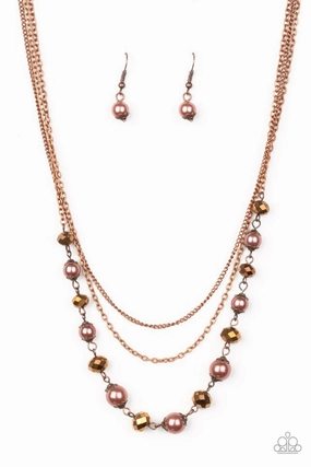 Paparazzi Accessories ?Tour de Demure - Copper Necklace? Flat Rate Ship $4.50? Attractive Present