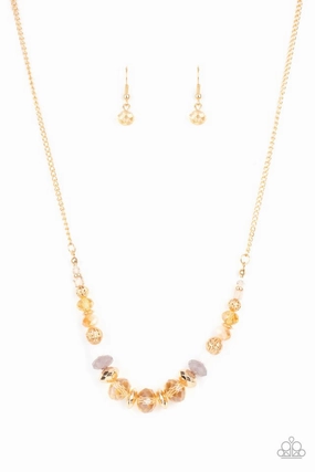 Urban Girl Paparazzi Accessories ?Turn Up The Tea Lights - Gold Necklace? Flat Rate Ship $4.50?
