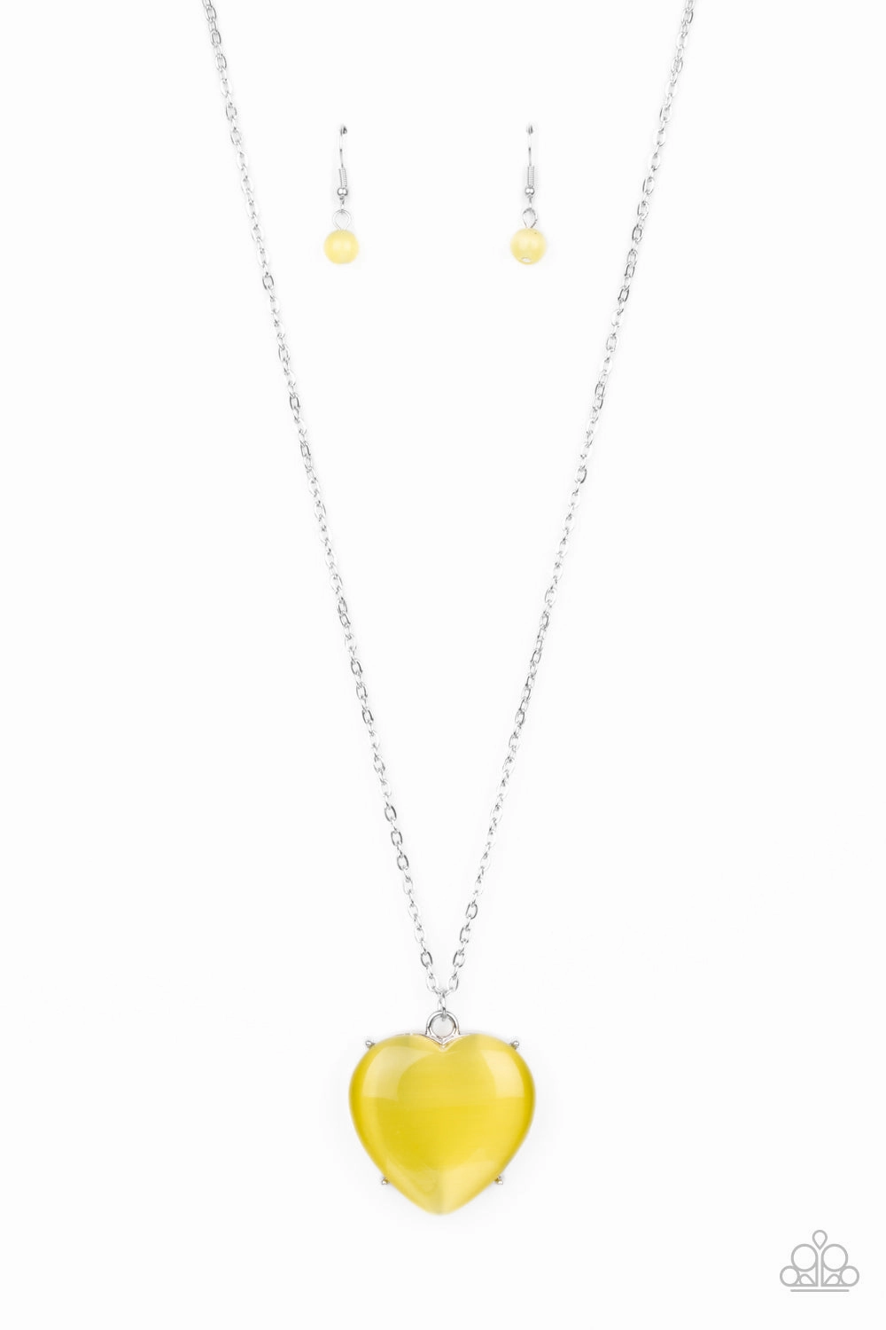 Trendy Piece Paparazzi Accessories ?Warmhearted Glow - Yellow Necklace?Flat Rate Ship $4.50?